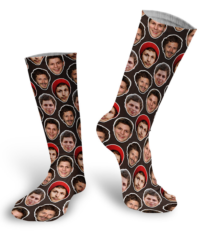 Michael Cera faces socks