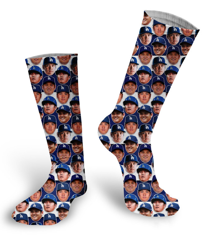 Shohei Ohtani  faces socks