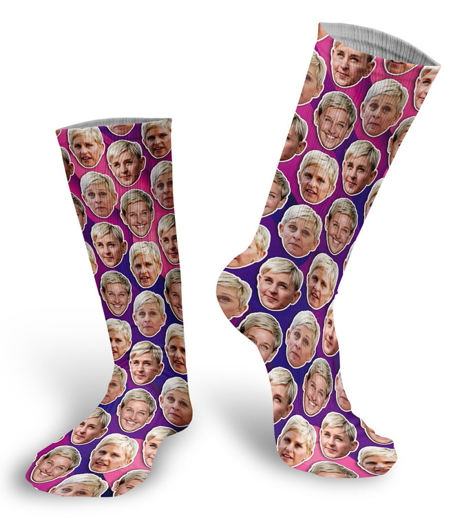 Ellen DeGeneres faces socks