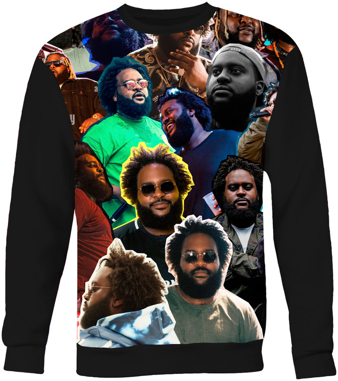 Bas Photo Collage Sweater Sweatshirt 