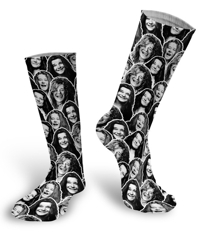 Janis Joplin faces Socks