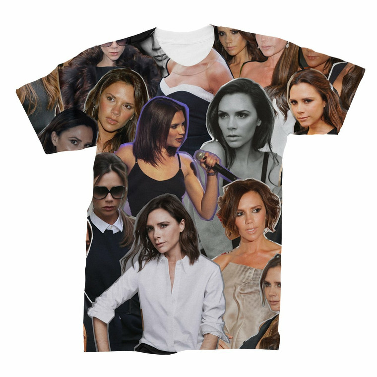 Victoria Beckham Photo Collage T-Shirt