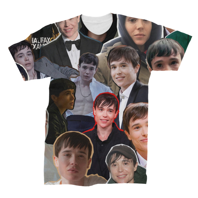 Elliot Page Photo Collage T-Shirt