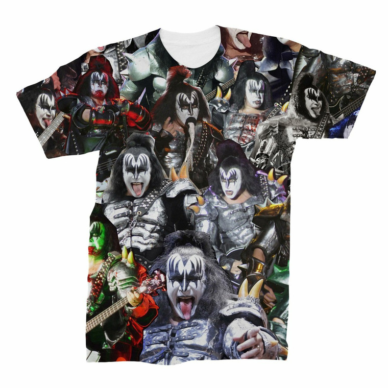 Gene Simmons KISS Photo Collage T-Shirt