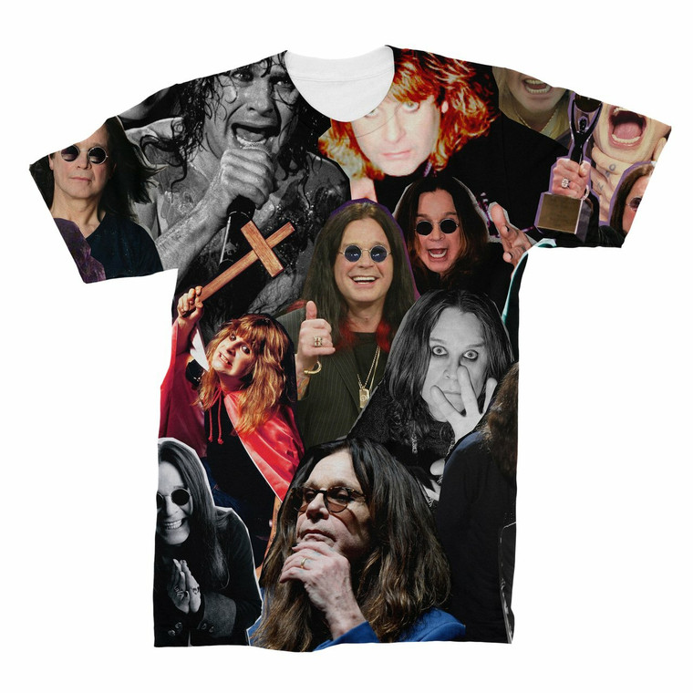Ozzy Osbourne Black Sabbath Photo Collage T-Shirt