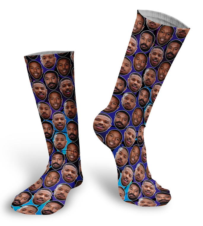 Michael B. Jordan faces Socks