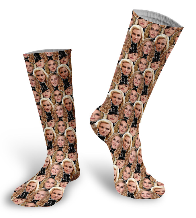 Madonna faces Socks