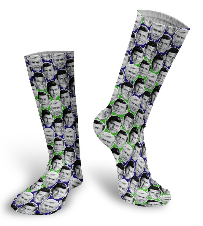 Andy Griffith faces Socks