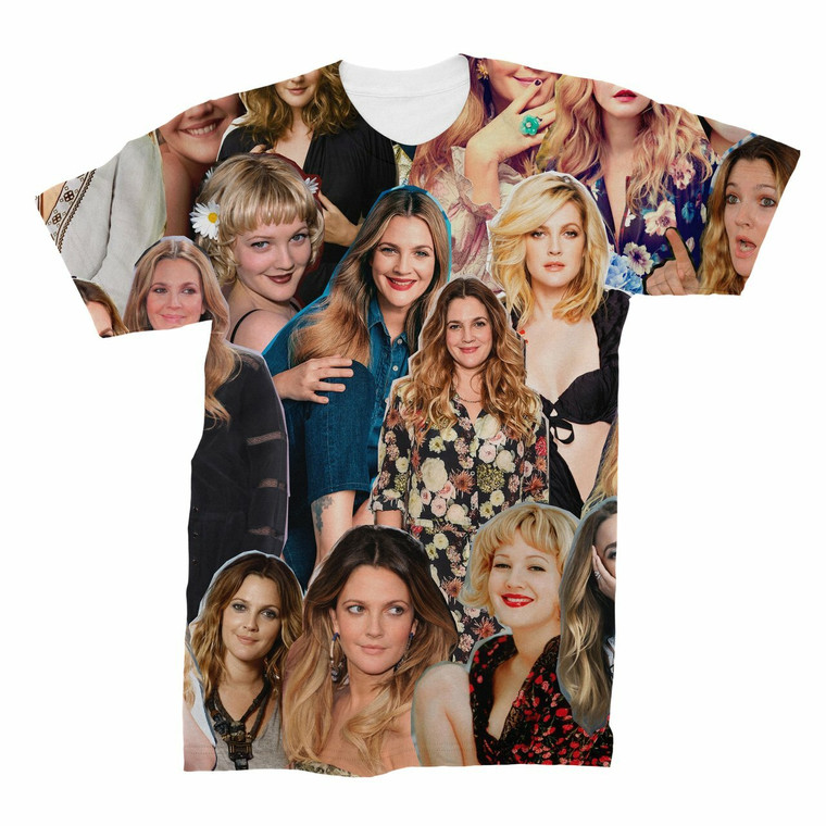 Drew Barrymore Photo Collage T-Shirt