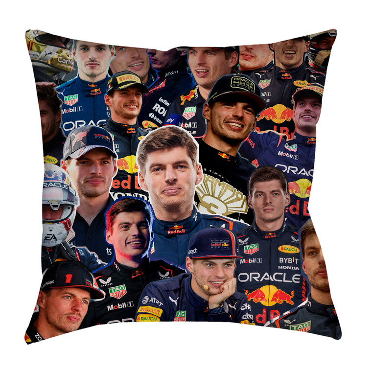 Max Verstappen Photo Collage Pillowcase      