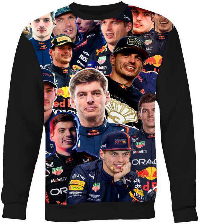 Max Verstappen Photo Collage Sweater Sweatshirt   