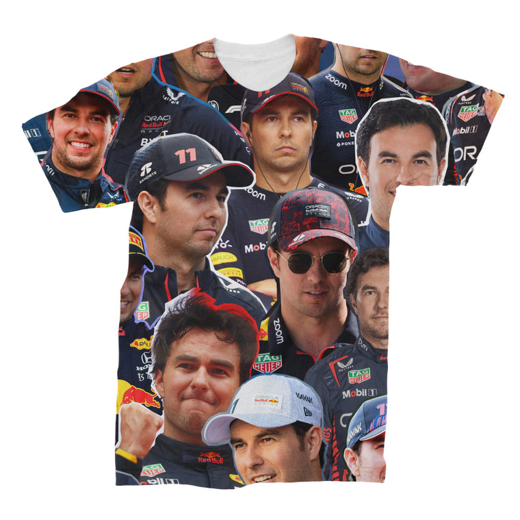 Sergio Perez Photo Collage T-shirt