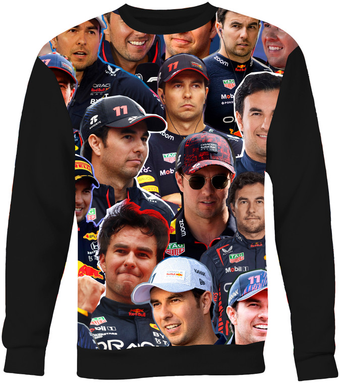 Sergio Perez Photo Collage Sweater Sweatshirt   