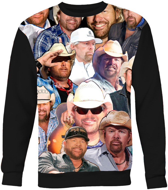 Toby Keith Photo Collage Sweater Sweatshirt    