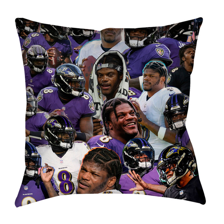 Lamar Jackson  Collage Pillowcase      