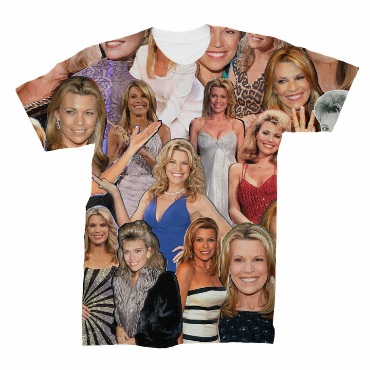 Vanna White Wheel of Fortune Photo Collage T-Shirt