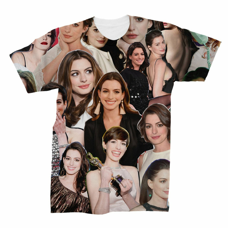 Anne Hathaway Photo Collage T-Shirt