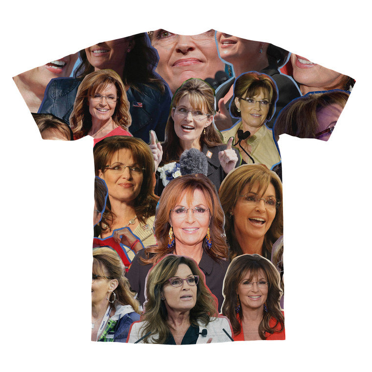 Sarah Palin Photo Collage T-Shirt - Subliworks