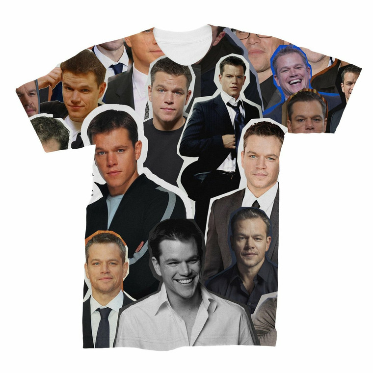 Matt Damon Photo Collage T-shirt