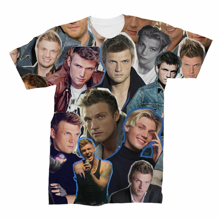 Nick Carter Photo Collage T-shirt