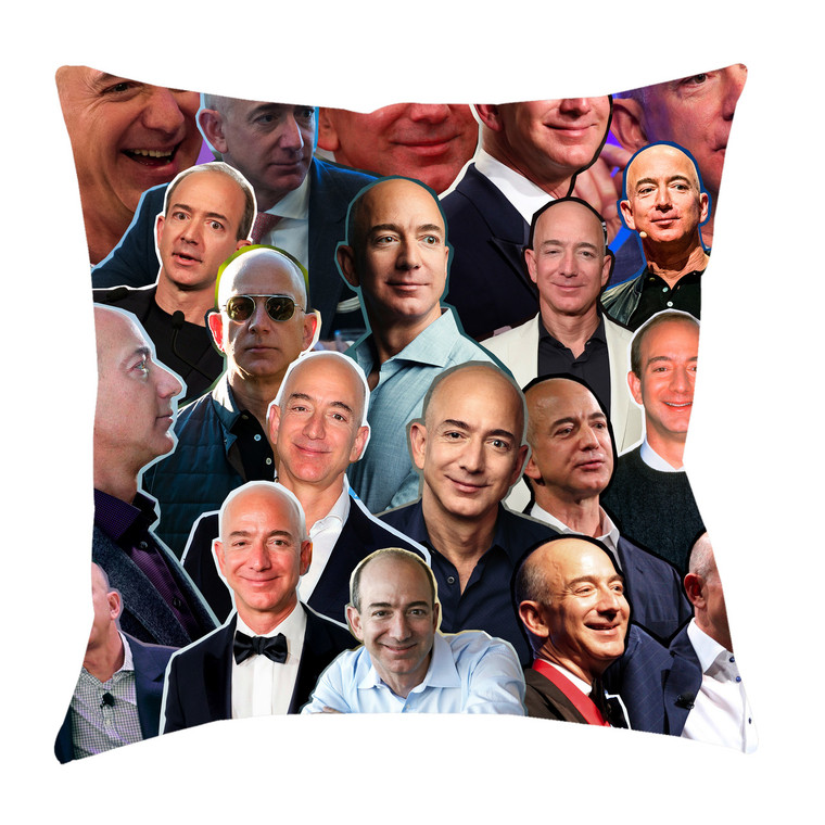 Jeff Bezos Photo Collage Pillowcase