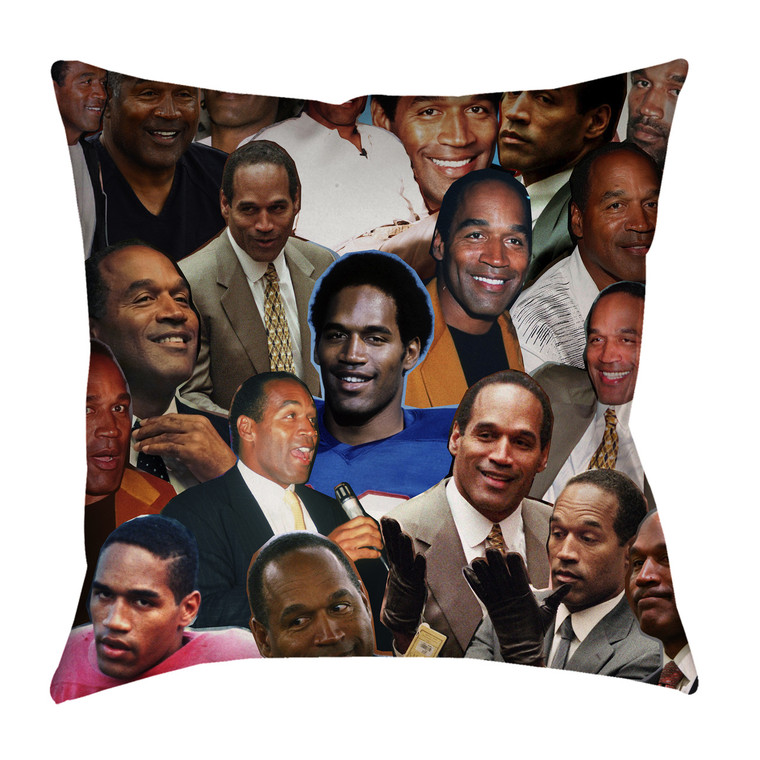 O.J. Simpson Photo Collage Pillowcase