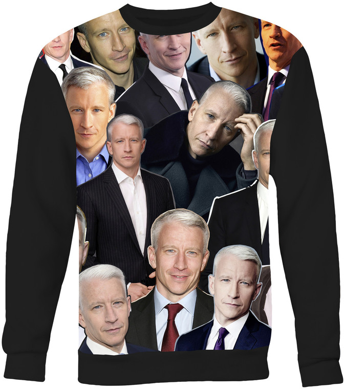 Anderson Cooper Collage Sweater Sweatshirt