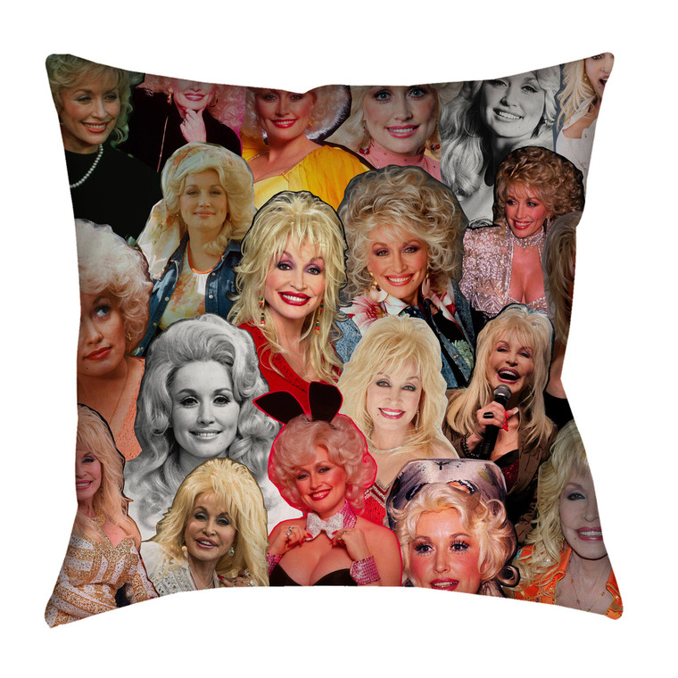 Dolly Parton Photo Collage Pillowcase