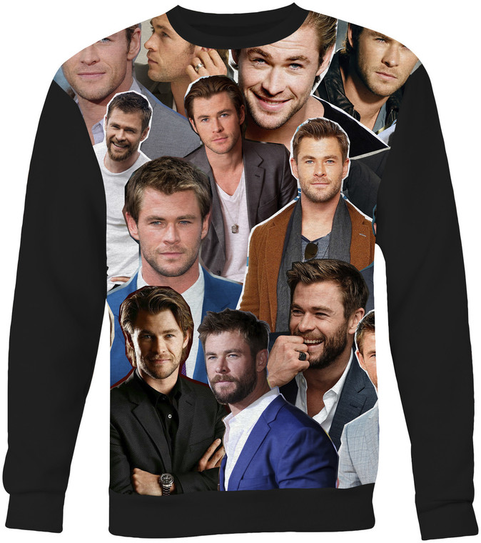 Chris Hemsworth Collage Sweater Sweatshirt