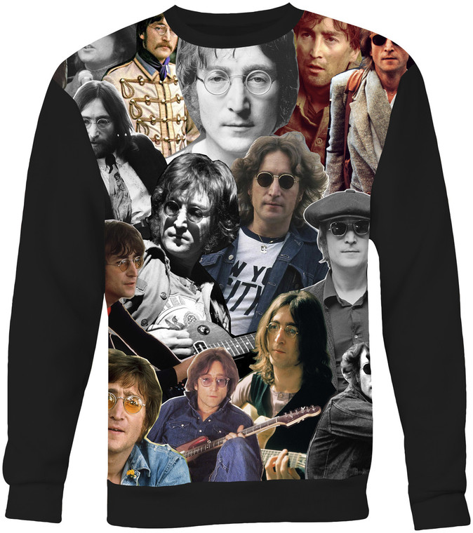 John Lennon Collage Sweater Sweatshirt