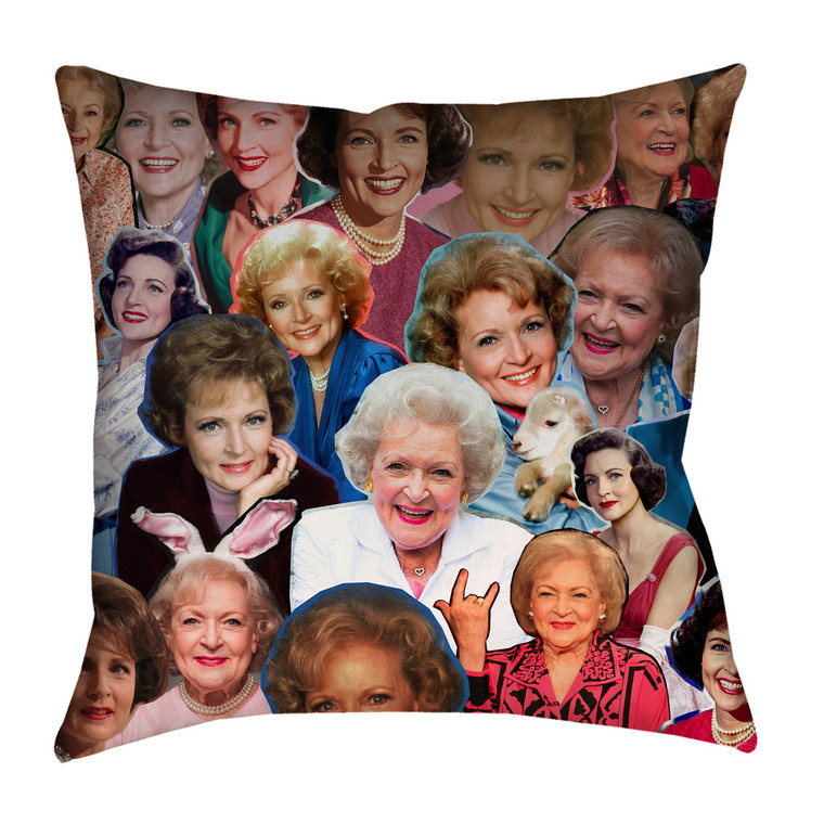 Betty White Collage Pillowcase
