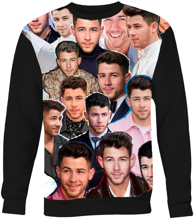 Nick Jonas Collage Sweater Sweatshirt