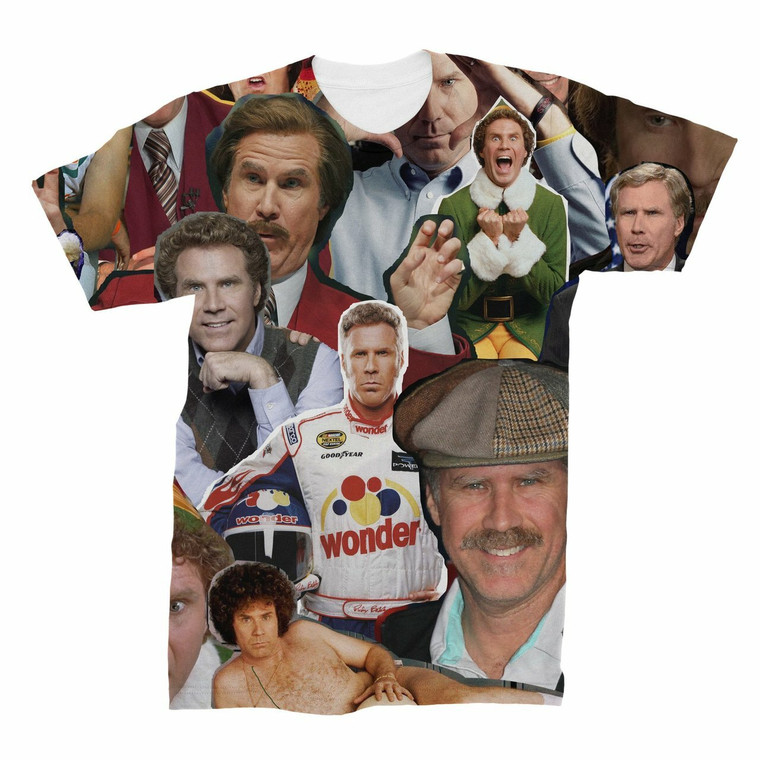 Will Ferrell Photo Collage T-Shirt