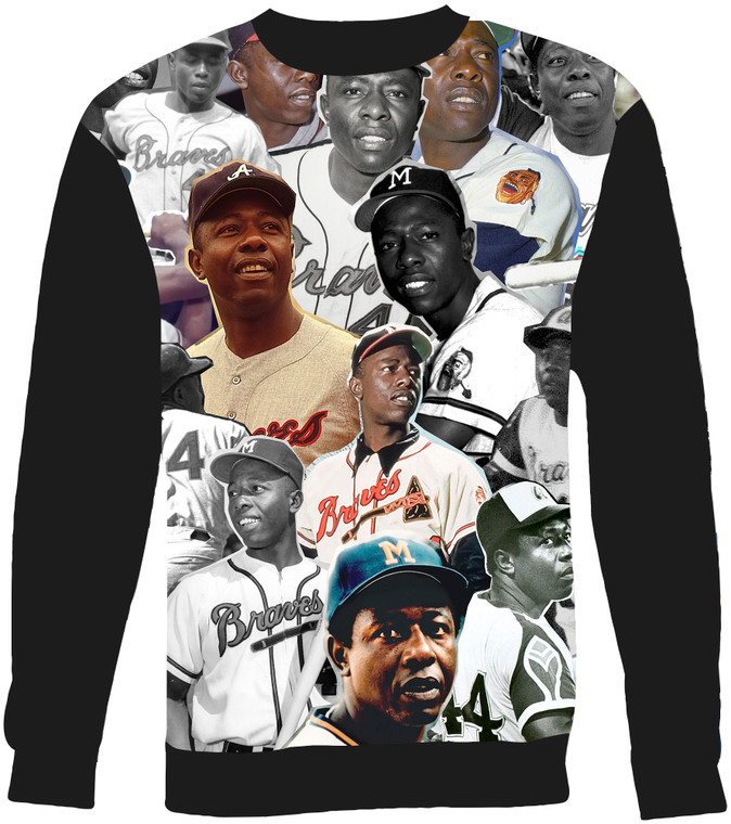 Hank Aaron Collage Sweater Sweatshirt