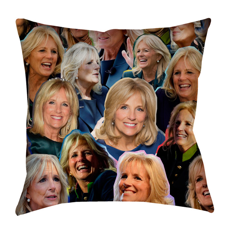 Jill Biden Photo Collage Pillowcase