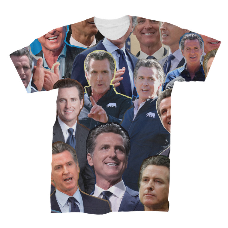 Gavin Newsom Photo Collage T-Shirt
