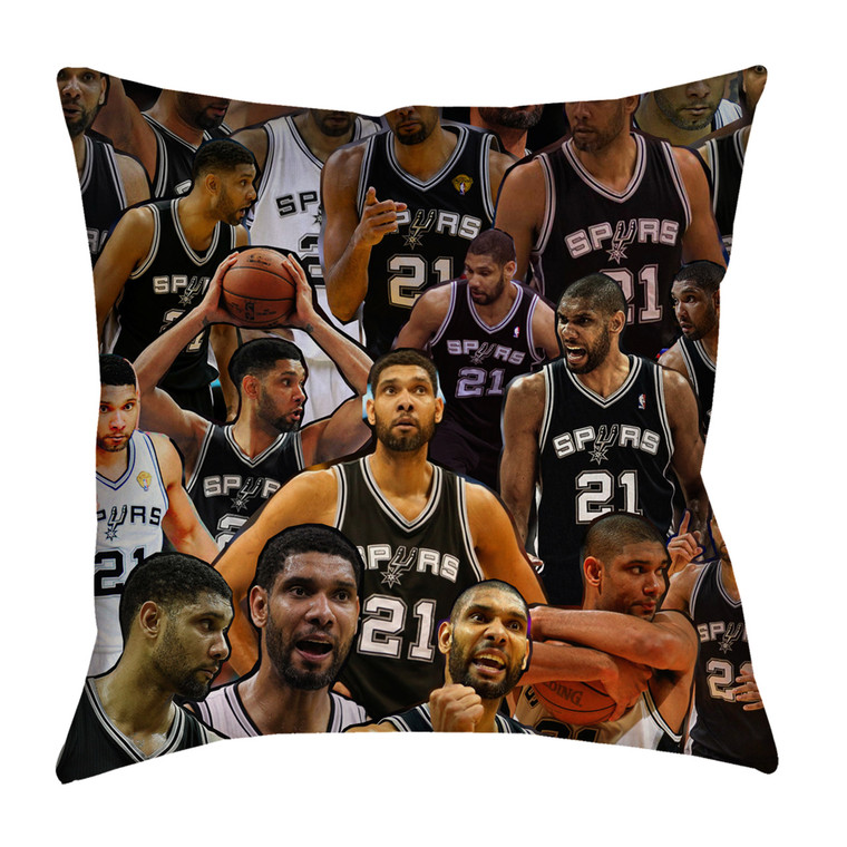 Tim Duncan Photo Collage Pillowcase