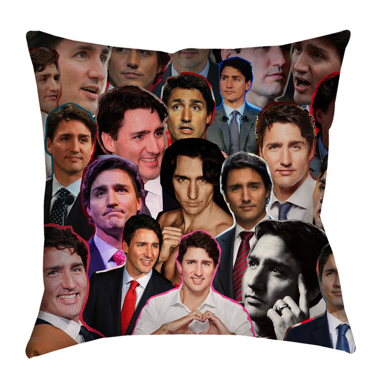 Justin Trudeau Photo Collage Pillowcase