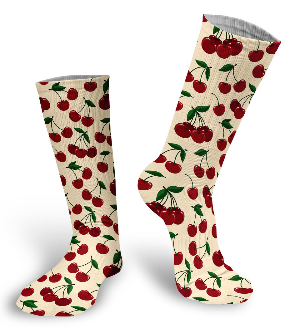 Long Socks - Cherries main image 0