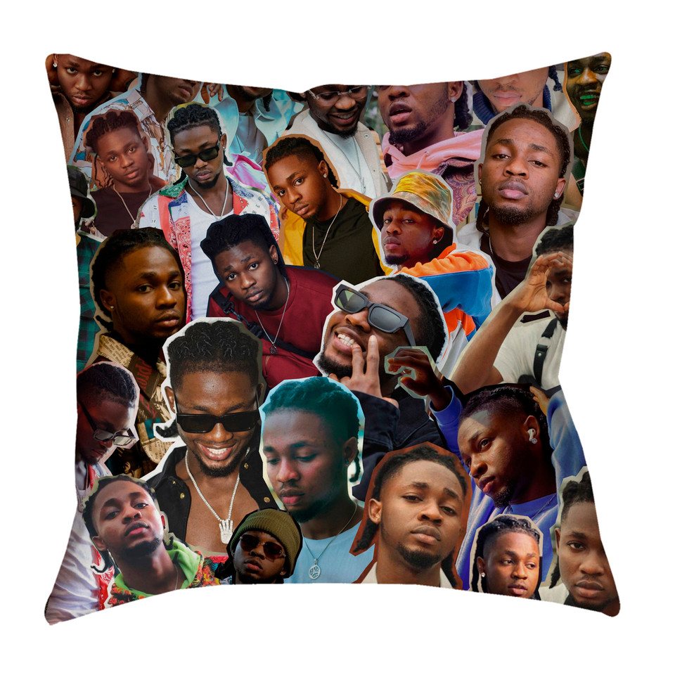 Omah Lay Photo Collage Pillowcase