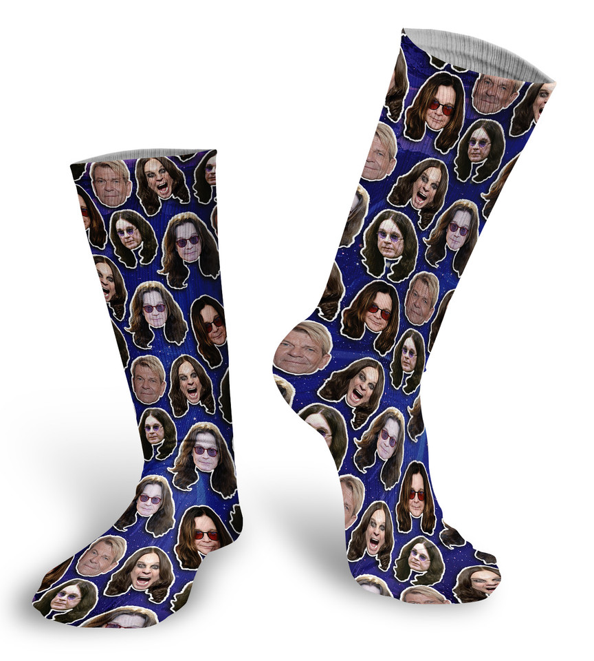 Ozzy Osbourne   faces Socks