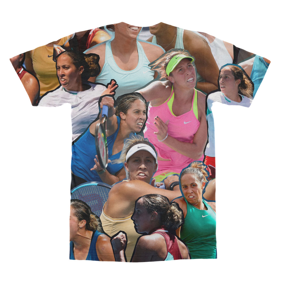 Madison Keys Photo Collage T-Shirt back