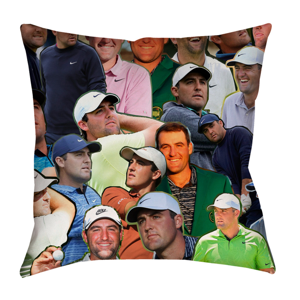 Scottie Scheffler Photo Collage Pillowcase