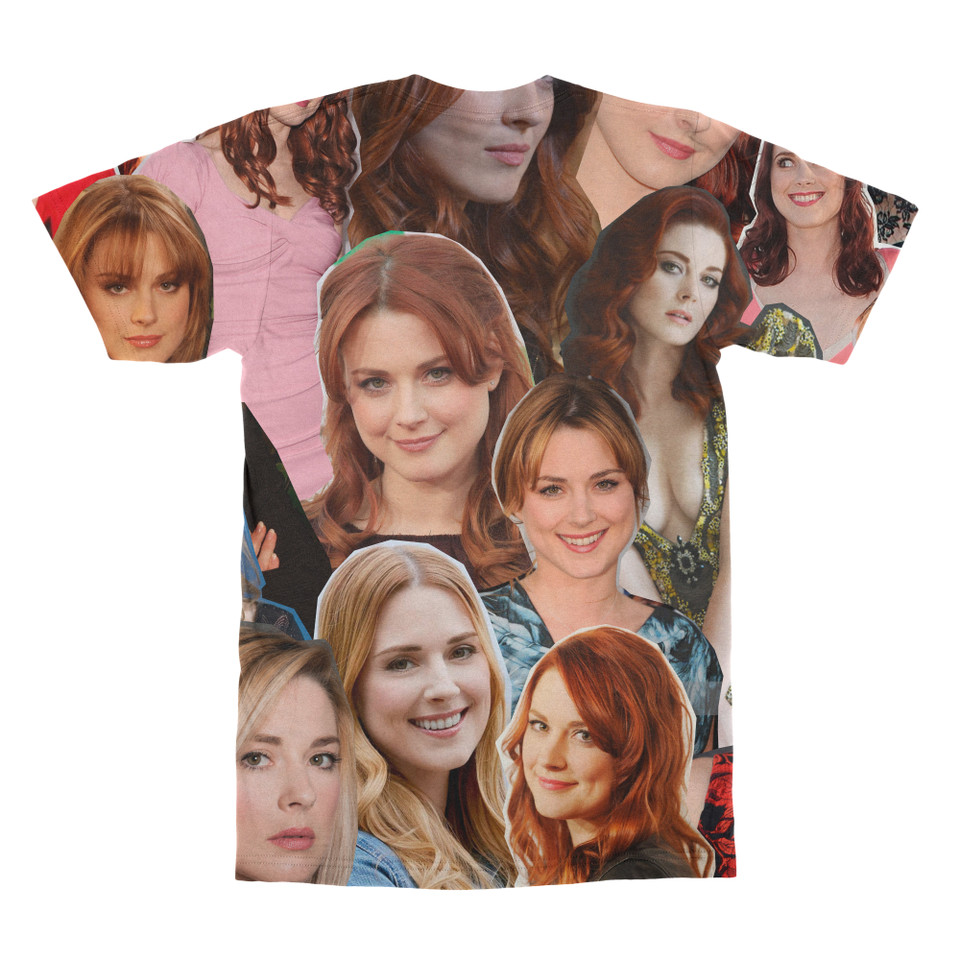 Alexandra Breckenridge Photo Collage T-Shirt back