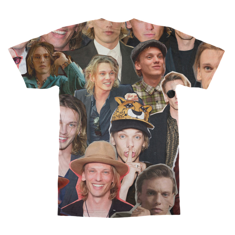 Jamie Campbell Bower Photo Collage T-Shirt back