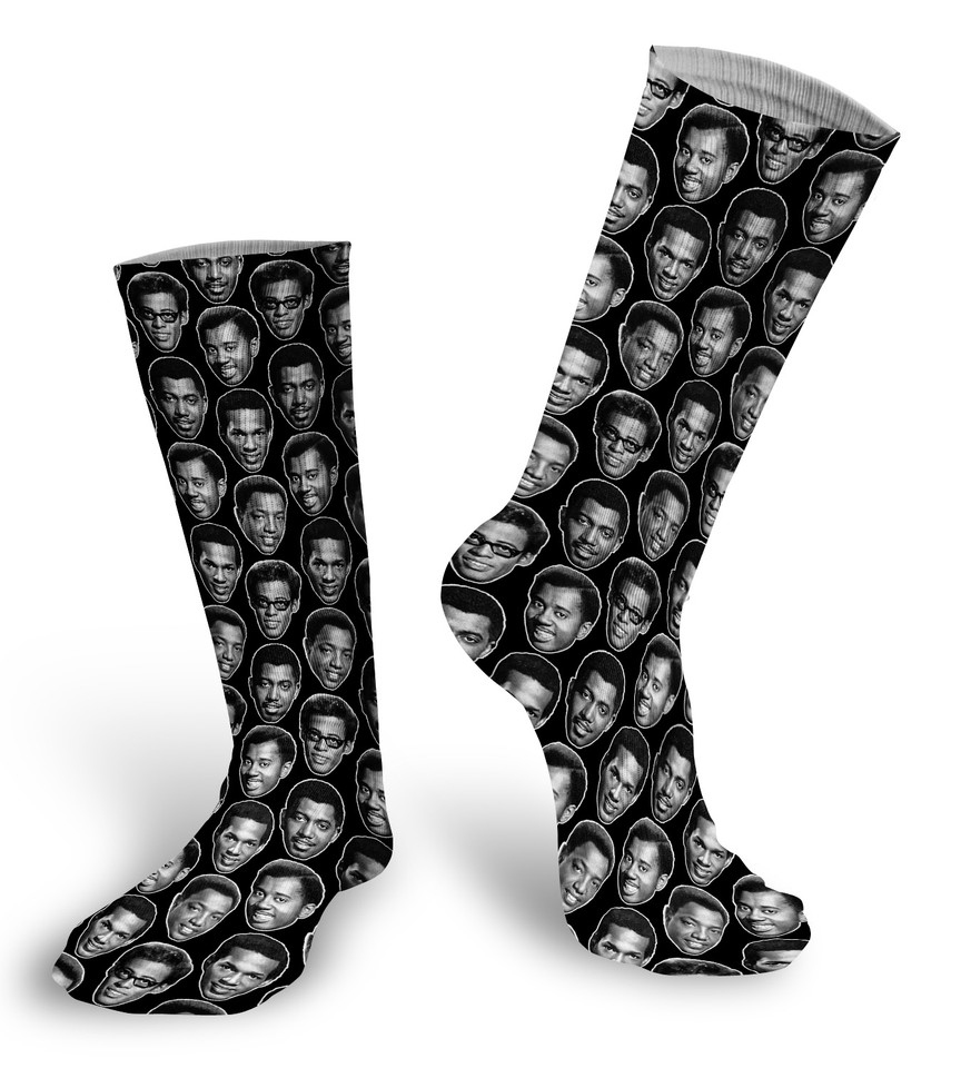 The Temptations faces socks