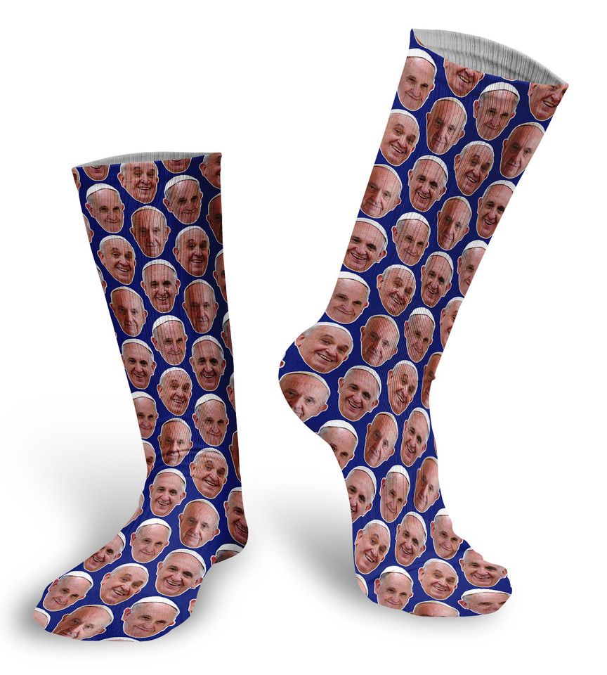 Pope Francis faces socks