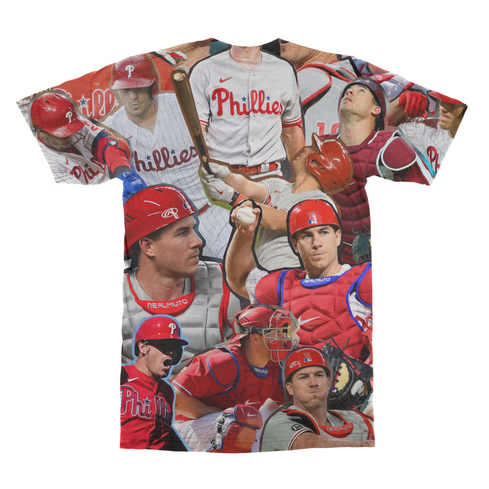 J. T. Realmuto  Photo Collage T-Shirt back