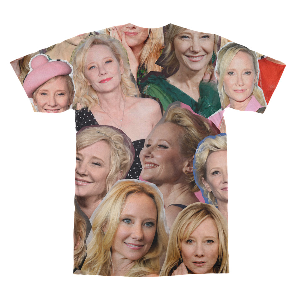 Anne Heche Photo Collage T-Shirt back