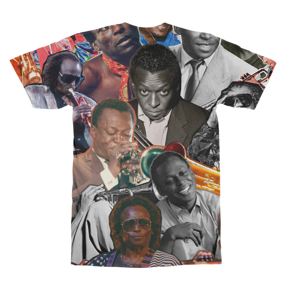 Miles Davis Photo Collage T-shirt back